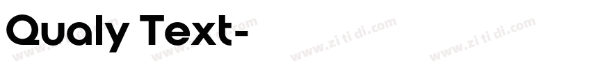 Qualy Text字体转换